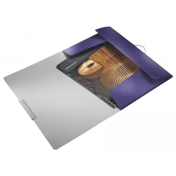 Leitz 3-läppäinen kansio Style PP A4, A4, polypropeeni (PP), sininen, 150 arkkia, 80 g/m², kuminauha