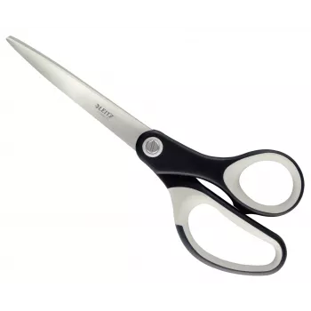 Leitz Titanium laatussakset 205 mm, aikuiset, suora leikkaus, yksittäin, musta, valkoinen, ruostumaton teräs, toimistosakset