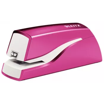 Leitz NeXXt nitoja paristokäyttöinen WOW 5566, 10 arkkia, 1 cm, muovi, pinkki, valkoinen, paristo, 50 mm