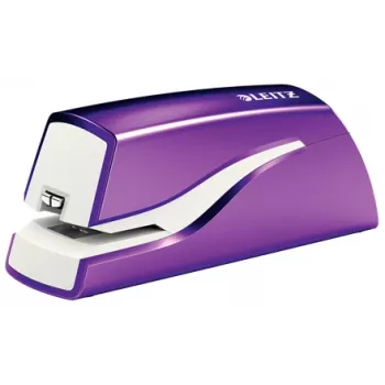 Leitz NeXXt nitoja paristokäyttöinen WOW 5566, 10 arkkia, 1 cm, muovi, violetti, valkoinen, paristo, 50 mm