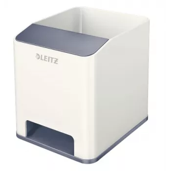 Leitz Sound kynäteline WOW, valkoinen, polystyreeni, 90 mm, 101 mm, 100 mm, 140 g