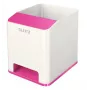 Leitz Sound kynäteline WOW, pinkki, valkoinen, polystyreeni, 90 mm, 101 mm, 100 mm, 140 g