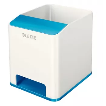 Leitz Sound kynäteline WOW, sininen, valkoinen, polystyreeni, 90 mm, 101 mm, 100 mm, 140 g