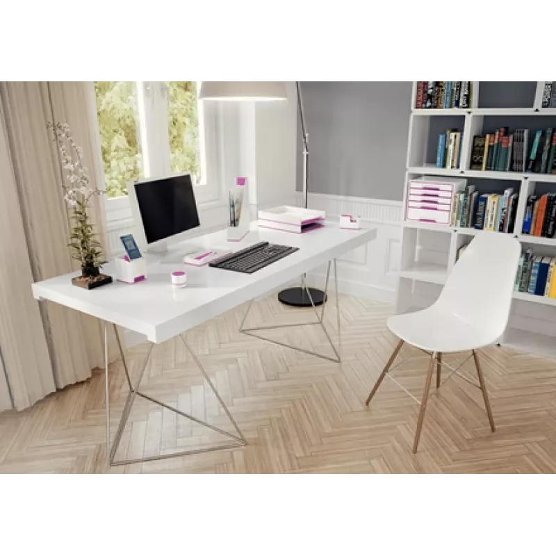 Leitz pöytäteippikone WOW, 1,9 cm, 33 m, polystyreeni, metalli, pinkki, 51 mm, 126 mm