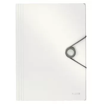 Leitz 3-läppäkansio Solid PP A4, läppäkansio, A4, polypropeeni (PP), valkoinen, 150 arkkia, 80 g/m²