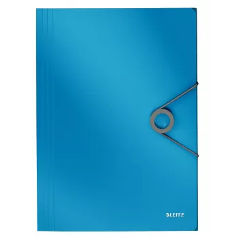 Leitz 3-läppäkansio Solid PP A4, läppäkansio, A4, polypropeeni (PP), sininen, 150 arkkia, 80 g/m²