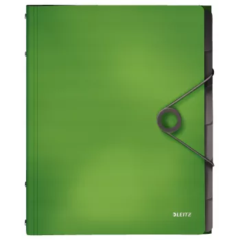 Leitz Registerbuch Solid 6 Tabs, kansio, A4, polypropeeni (PP), vihreä, 200 arkkia, 80 g/m²