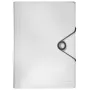 Leitz Solid PP -projektikansio, A4, polypropeeni (PP), valkoinen, 250 arkkia, 80 g/m², kuminauha