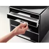 Leitz Desk Cube 4 laatikkoa, 4 laatikkoa, muovi, musta, 1 kpl, 270 mm, 287 mm