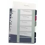 Leitz Index PC Printable 1-6 Style PP A4+, numeerinen rekisteri, polypropeeni (PP), monivärinen, pysty, A4 Maxi, 245 mm