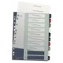 Leitz Index PC tulostettava 1-10 Style PP A4+, numeerinen välilehtirekisteri, polypropeeni (PP), monivärinen, pysty, A4 Maxi, 245 mm