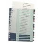 Leitz Index PC Printable 1-20 Style PP A4+, numeerinen välilehtirekisteri, polypropeeni (PP), monivärinen, pysty, A4 Maxi, 245 mm