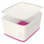 Esselte 5216-10-23 säilytyslaatikko suorakaide akryylinitriilibutadieenistyreeni (ABS) pinkki, valkoinen