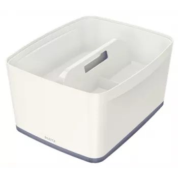 Leitz MyBox järjestelyastia kahvalla suuri, säilytys, valkoinen, muovi, 307 mm, 375 mm, 101 mm, 740 g