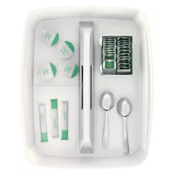 Leitz MyBox järjestelyastia kahvalla suuri, säilytys, valkoinen, muovi, 307 mm, 375 mm, 101 mm, 740 g