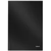 Leitz Notebook Solid Hardcover A4 viivallinen 90 g 80 arkkia, yksivärinen, musta, A4, 80 arkkia, matta, 80 g/m²