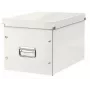 Leitz Box Click & Store WOW Cube suuri säilytyslaatikko, säilytyslaatikko, valkoinen, suorakaide, kartonki, yksivärinen, sisäkäyttö