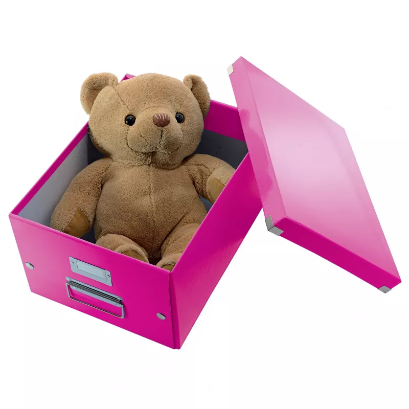 Leitz Box Click & Store WOW Cube Large säilytyslaatikko, fuksia, kartonki, 320 mm, 360 mm, 310 mm