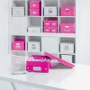 Leitz Box Click & Store WOW Cube Large säilytyslaatikko, fuksia, kartonki, 320 mm, 360 mm, 310 mm