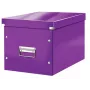 Leitz Box Click & Store WOW Cube suuri säilytyslaatikko, säilytyslaatikko, violetti, suorakaide, kartonki, yksivärinen, sisäkäyttö