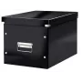 Leitz Box Click & Store WOW Cube suuri säilytyslaatikko, säilytyslaatikko, musta, suorakaide, kartonki, yksivärinen, sisäkäyttö