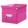 Leitz säilytyslaatikko Click & Store WOW Cube Medium, fuksia, kartonki, 260 mm, 260 mm, 240 mm