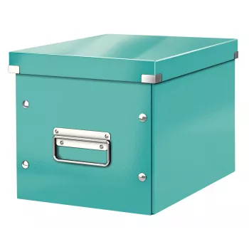 Leitz säilytyslaatikko Click & Store WOW Cube Medium, turkoosi, kartonki, 260 mm, 260 mm, 240 mm