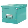 Leitz säilytyslaatikko Click & Store WOW Cube Medium, turkoosi, kartonki, 260 mm, 260 mm, 240 mm