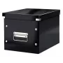 Leitz Click & Store WOW Cube Medium Storage Box, säilytyslaatikko, musta, suorakaide, kartonki, yksivärinen, sisäkäyttö