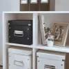 Leitz Click & Store WOW Cube Medium Storage Box, säilytyslaatikko, musta, suorakaide, kartonki, yksivärinen, sisäkäyttö