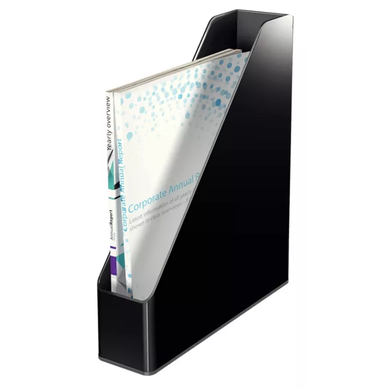 Leitz aikakauslehtikotelo Dual Colour, musta, muovi, A4, 272 mm, 318 mm, 430 g