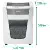 Leitz IQ Office Pro silppuri P5, mikrosilppu, 23 cm, 2 x 15 mm, 30 l, 300 arkkia, 55 dB