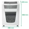 Leitz IQ Office Pro silppuri P4, ristisilppu, 23 cm, 4 x 40 mm, 30 l, 275 arkkia, 55 dB