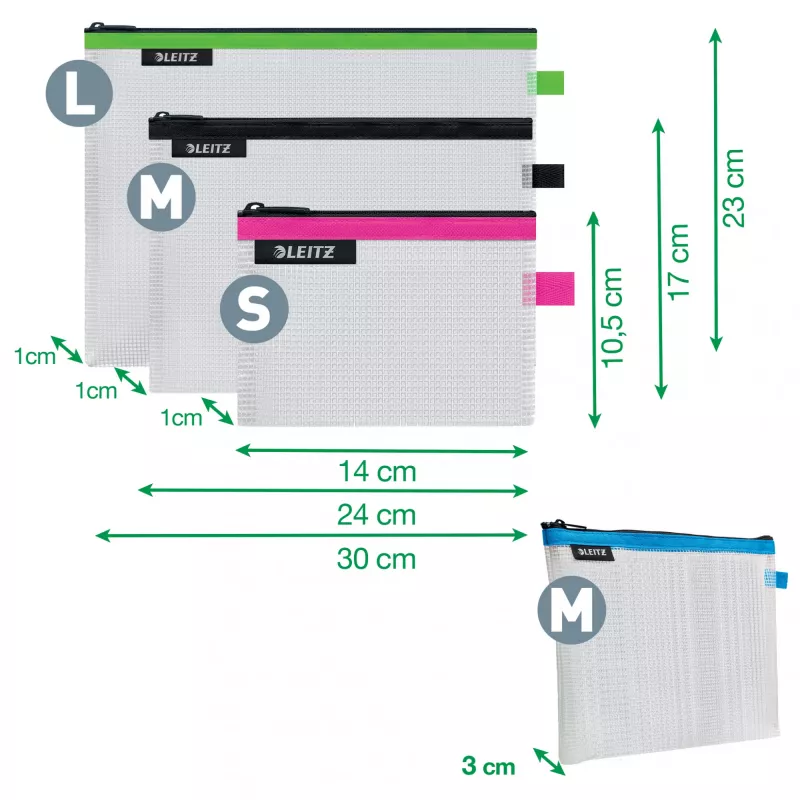 Leitz Travel Pouch kosmetiikka vedenpitävä WOW valikoima