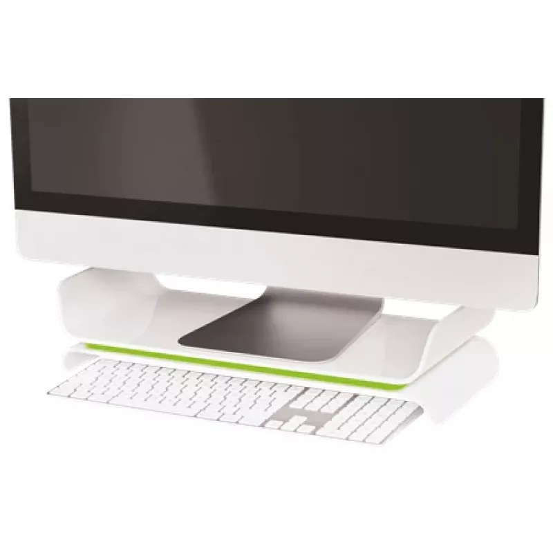 Leitz näytönjalusta säädettävä Ergo WOW, 68,6 cm (27 inch), korkeussäätö, vihreä, valkoinen