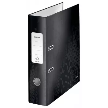 Leitz kansio 180° WOW POB/laminoitu A4/80 mm, A4, kartonki, musta, 600 arkkia, 80 g/m², 8 cm