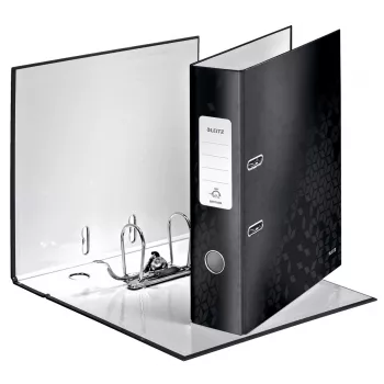 Leitz kansio 180° WOW POB/laminoitu A4/80 mm, A4, kartonki, musta, 600 arkkia, 80 g/m², 8 cm