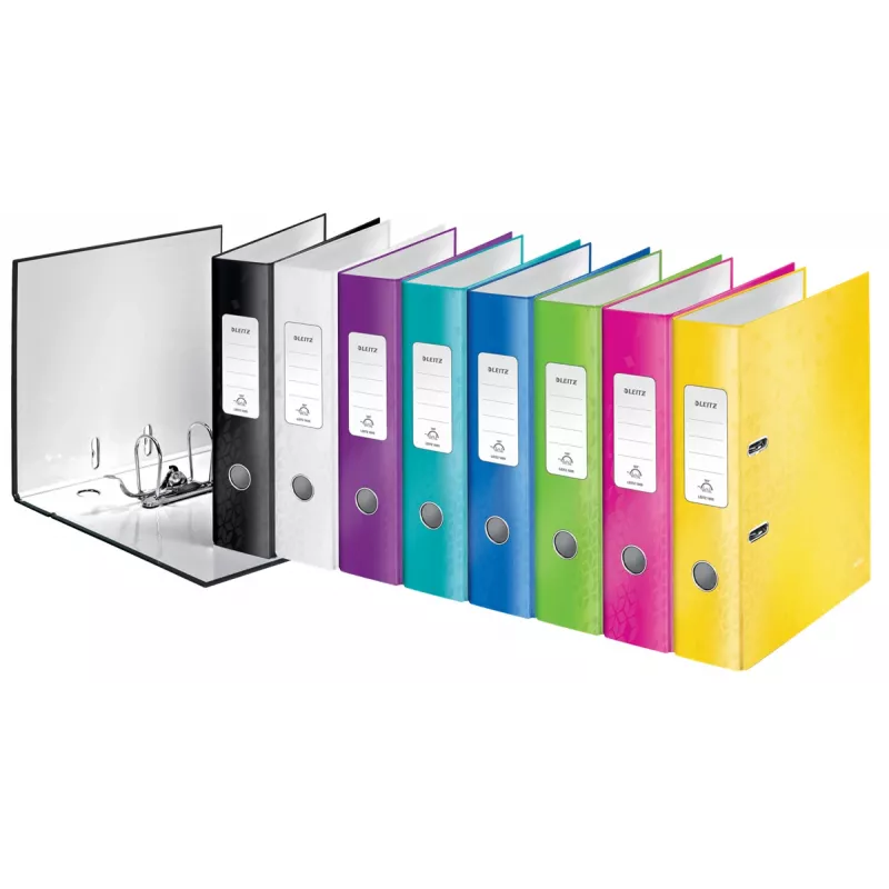 Leitz kansio 180° WOW POB/laminoitu A4/80 mm, A4, kartonki, musta, 600 arkkia, 80 g/m², 8 cm