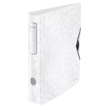 Leitz kansio Active PP WOW A4/65 mm, A4, D-rengas, säilytys, polyfoam, valkoinen, 350 arkkia