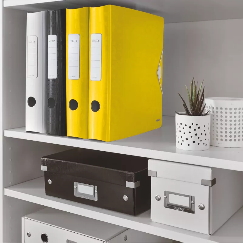 Leitz kansio Active PP WOW A4/65 mm, A4, D-rengas, säilytys, polyfoam, keltainen, 350 arkkia