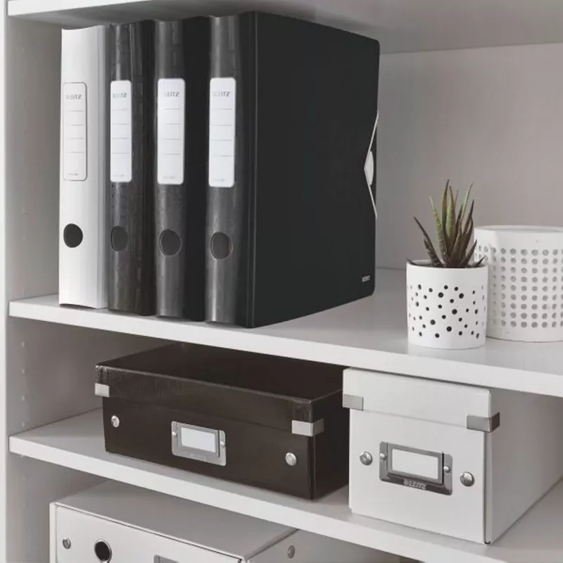 Leitz kansio Active PP WOW A4/65 mm, A4, polyfoam, musta, 350 arkkia, 80 g/m², 6,5 cm