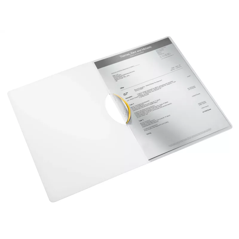 Leitz läppäkansio ColorClip WOW A4 PP, esityskansio, A4, polypropyleeni (PP), keltainen, 30 arkkia, 80 g/m²