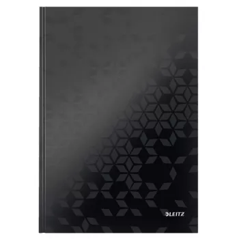 Leitz vihko WOW A4 ruudullinen kovakantinen 90 g/80 arkkia, kuvio, musta, A4, 80 arkkia, 80 g/m², ruudullinen paperi