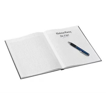 Leitz vihko WOW A4 ruudullinen kovakantinen 90 g/80 arkkia, kuvio, musta, A4, 80 arkkia, 80 g/m², ruudullinen paperi