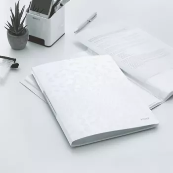 Leitz näyttökirja WOW PP 40 taskua, valkoinen, polypropyleeni (PP), 40 taskua, A4, 231 mm, 16 mm