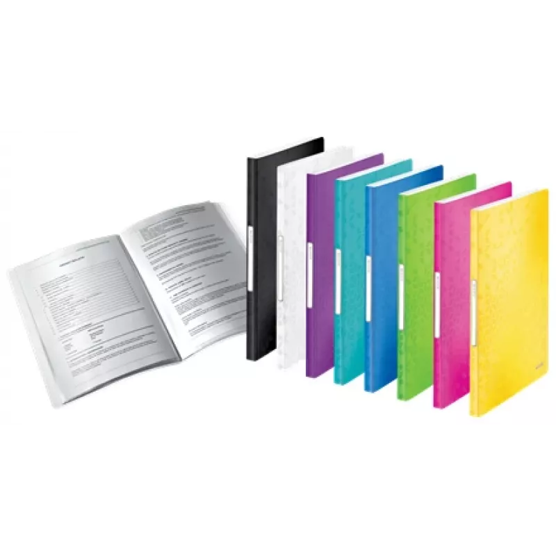 Leitz näyttökirja WOW PP 40 taskua, valkoinen, polypropyleeni (PP), 40 taskua, A4, 231 mm, 16 mm