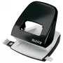 Leitz WOW 5008 rei'itin metalli 2-reikäinen / 30 arkkia, 30 arkkia, musta, valkoinen, metalli, 8 cm, 5,5 mm, A4, A5, A6, Folio, US Quart, 8 x 8 x 8 cm