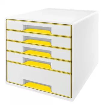 Leitz WOW Cube laatikosto 5 vetolaatikkoa, 5 vetolaatikkoa, muovi, 270 mm, 287 mm, 363 mm, 3,59 kg