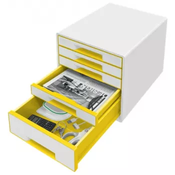 Leitz WOW Cube laatikosto 5 vetolaatikkoa, 5 vetolaatikkoa, muovi, 270 mm, 287 mm, 363 mm, 3,59 kg