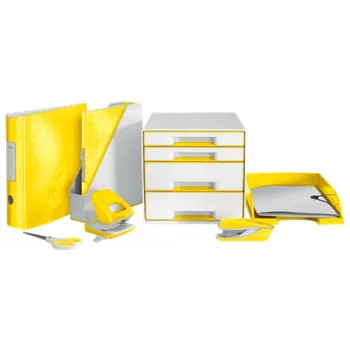 Leitz WOW asiakirjalokero, muovi, keltainen, A4, 242 x 330 x 60 mm, 255 mm, 70 mm
